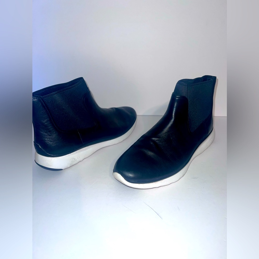 Cole Haan Zerogrand Women's Athletic Booties Black Leather Athleisure Size 10.5